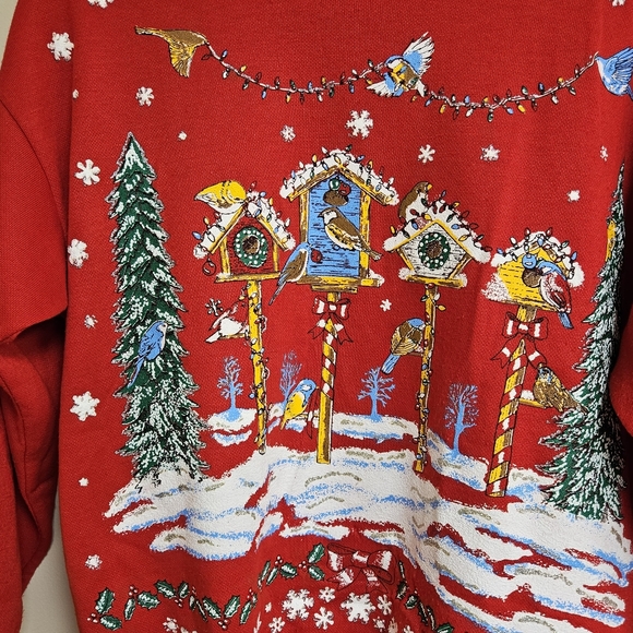VTG Nutcracker S Christmas Winter Wonderland Holiday Sweater - Picture 4 of 6